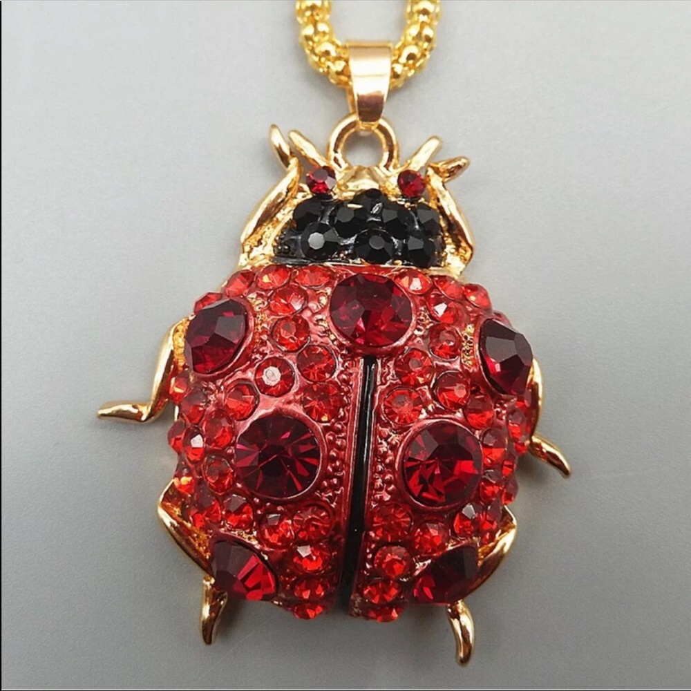 Red Ladybug Necklace